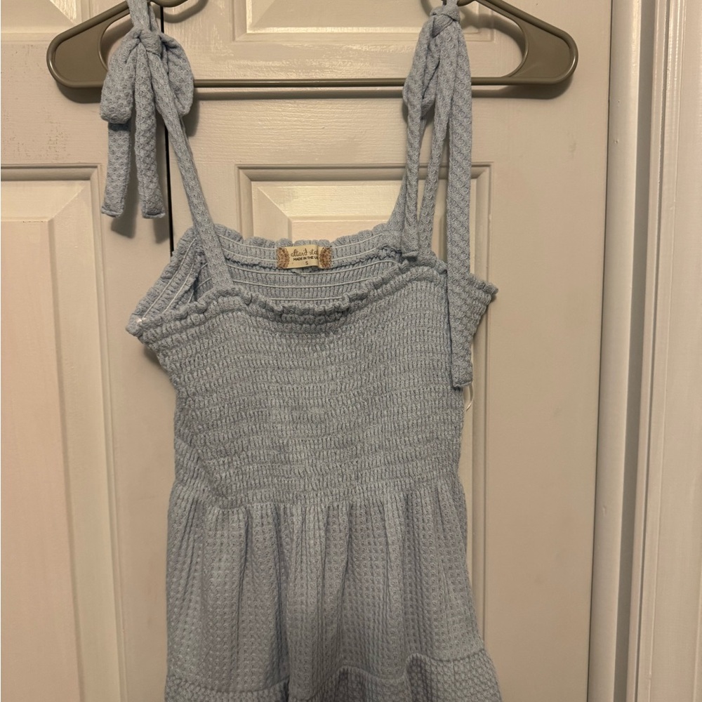 Altar'd State Sky Blue Textured Top